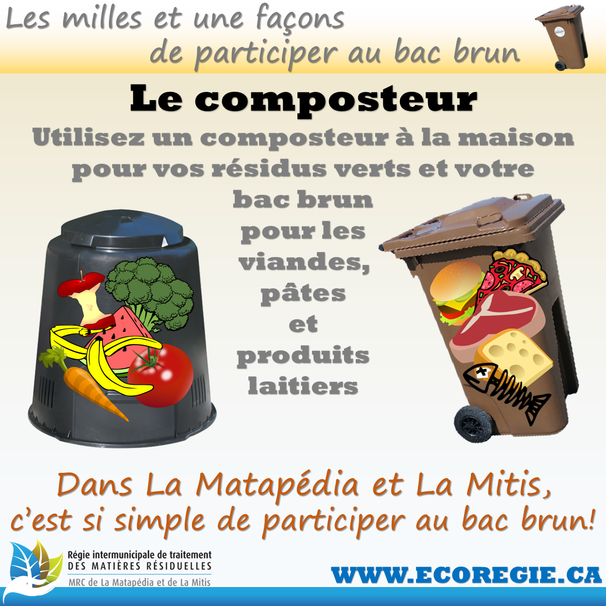 Composteur bac brun