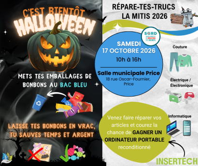 Octobre 2026 - Les effrayants emballages mélangés au Répare-tes-Trucs La Mitis
